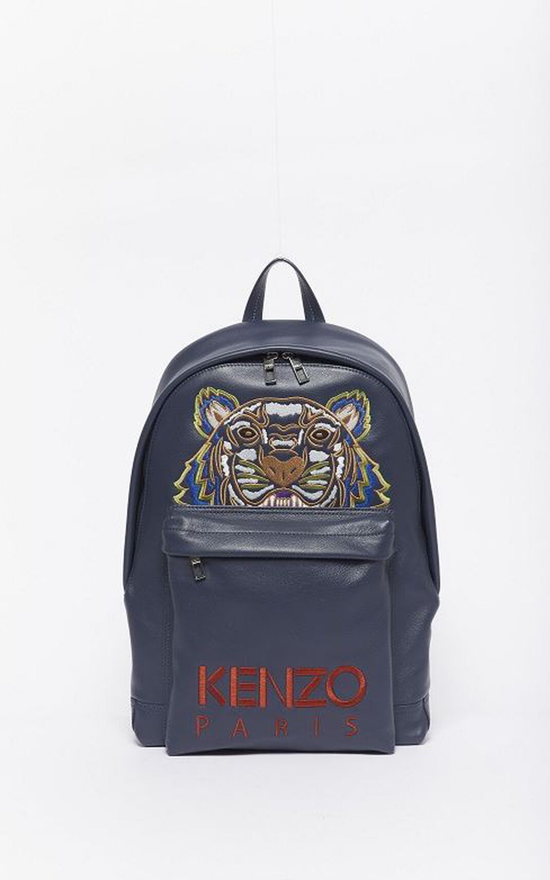 Kenzo Tiger leather Moška Nahrbtnik Mornarsko Modra SI-5618334